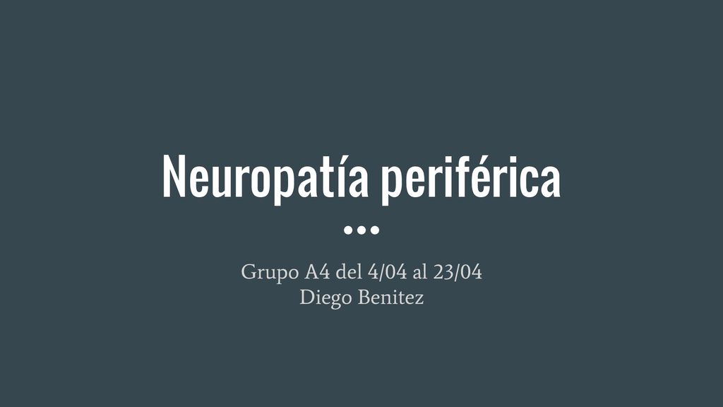 La hipertensión causa neuropatía periférica